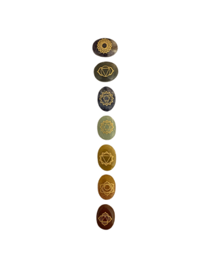 Seven chakra alignment stones